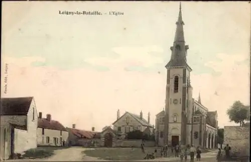 Ak Loigny la Bataille Eure et Loir, Kirche