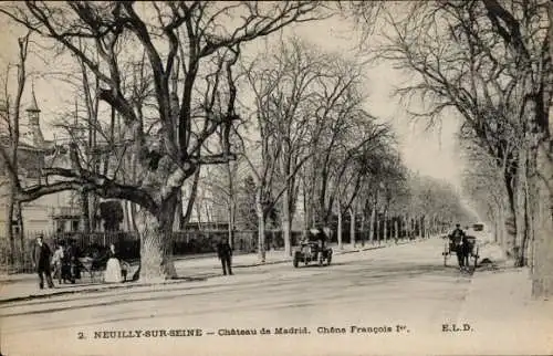 CPA Neuilly sur Seine Hauts de Seine, Château de Madrid, Chêne Francois I.