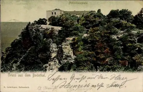Ak Thale im Harz, Bodetal, Hexentanzplatz