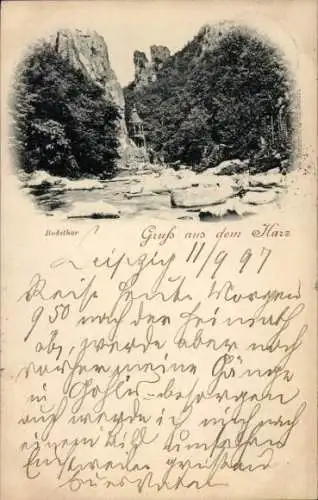 Ak Thale im Harz, Bodetor im Bodetal