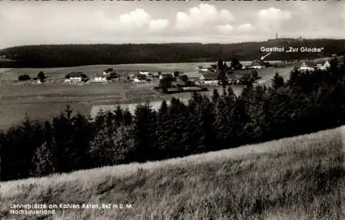 Ak Werdohl im Sauerland, Lenneplatte, Landschaft mit Gasthof Zur Glocke