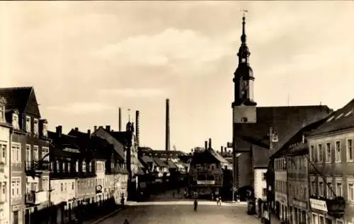 Ak Lunzenau in Sachsen, Markt