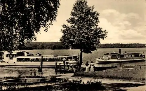 Ak Altenhof Schorfheide am Werbellinsee, Dampferanlegestelle