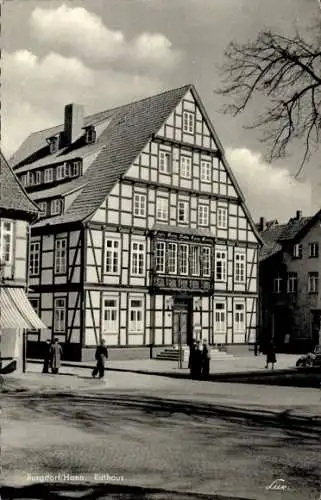 Ak Burgdorf in der Region Hannover, Rathaus, Fachwerkhaus,  Architektur