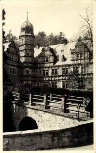 Foto Ak Hämelschenburg Amelgatzen Emmerthal im Weserbergland, Brücke