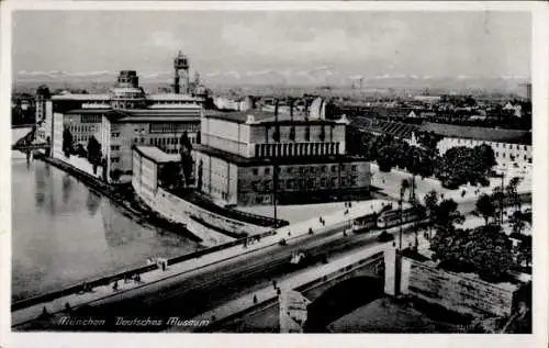 Ak München Bayern, Deutsches Museum, Vogelschau