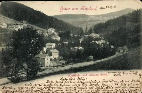 Ak Kipsdorf Altenberg im Erzgebirge, Panorama