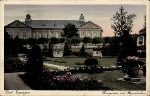 Ak Bad Kissingen Unterfranken Bayern, Rosengarten