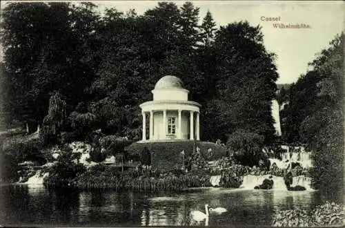 Ak Bad Wilhelmshöhe Kassel in Hessen, Pavillon, Kaskaden