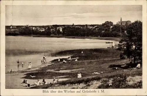 Ak Grünheide in der Mark, Blick über den Werlsee