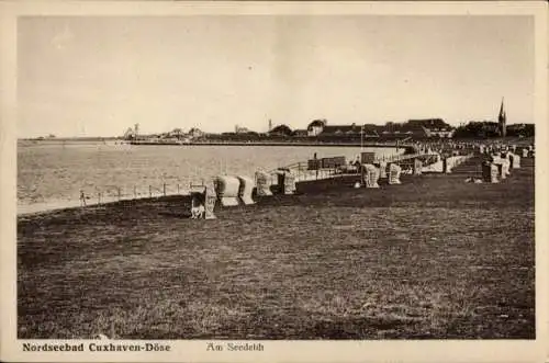 Ak Nordseebad Döse Cuxhaven, Am Seedeich