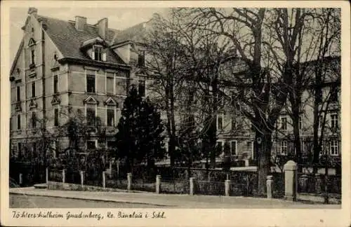 Ak Godnów Gnadenberg Bolesławiec Bunzlau Schlesien, Töchterschulheim