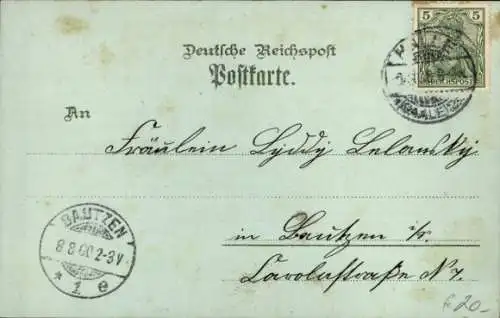Ak Giebichenstein Halle an der Saale, Universität, Giebichenstein, Promenade u. Post, Der Bahnhof