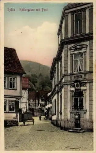 Ak Ruhla in Thüringen, Stadtansicht,  Köhlergasse,  Gebäude, Werkzeug