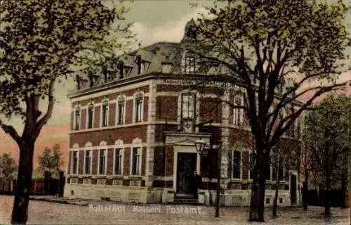Ak Buttstädt in Thüringen, Postamt,  Architektur, Bäume, farbige 