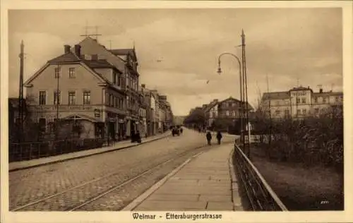 Ak Weimar, Hamburger Zigarrenlager Ettersburgerstraße
