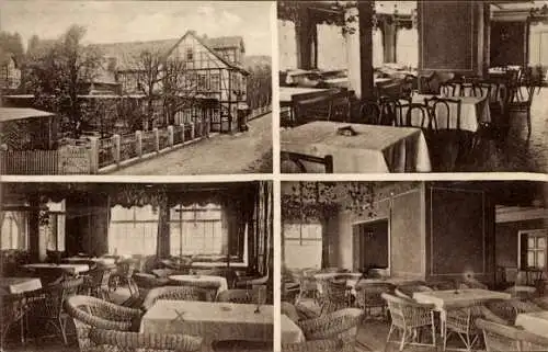Ak Lutherstadt Eisenach Thüringen, Hellthal, Frank's Hotel zum Adler, Pensionshaus, Conditorei un