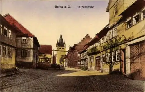 Ak Berka an der Werra Thüringen, Kirchstraße