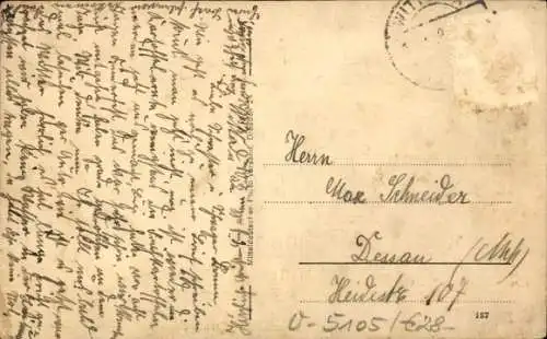 Ak Witterda in Thüringen, Totalansicht, Gasthaus, Colonialwaren, Gustav Hannemann, Gruß aus Witte
