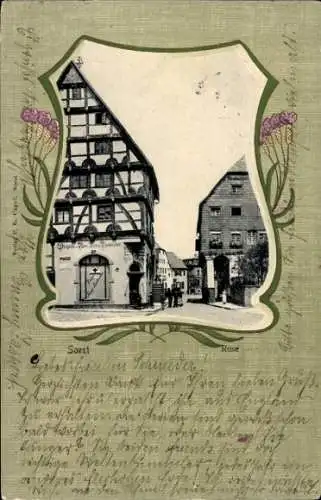 Passepartout Ak Soest in Westfalen, Rose