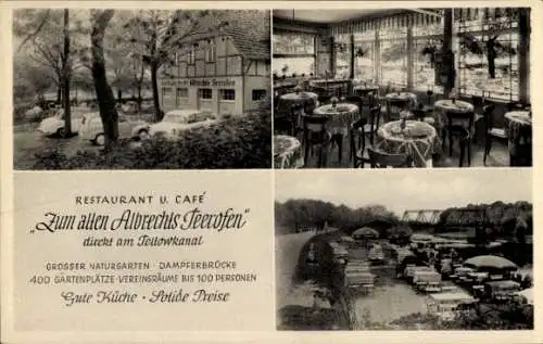 Ak Berlin Zehlendorf Wannsee, Restaurant u. Café Zum alten Albrechts Teerofen