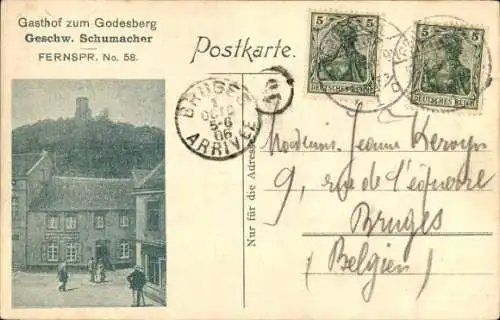 Ak Bad Godesberg Bonn Rhein, Gasthof zum Godesberg