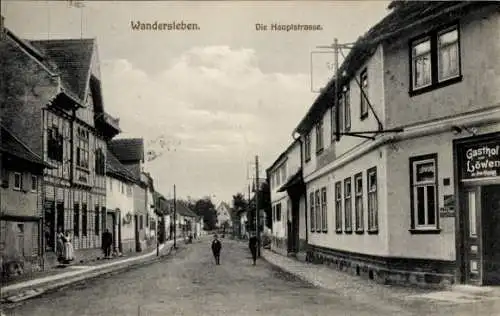 Ak Wandersleben Drei Gleichen Thüringen,  Straßenansicht, Gasthof Löwen