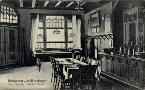 Ak Witten an der Ruhr, Restaurant Im Bürgerkrug