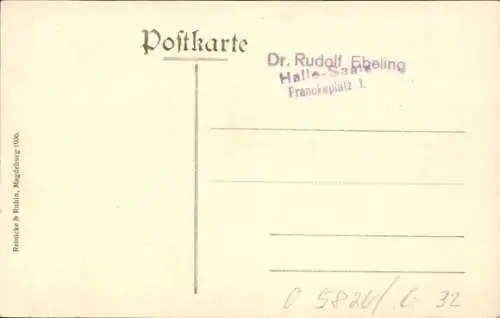 Ak Bad Langensalza in Thüringen, Ansicht von  Neustädter Straße,  Gebäude, Wasserlauf