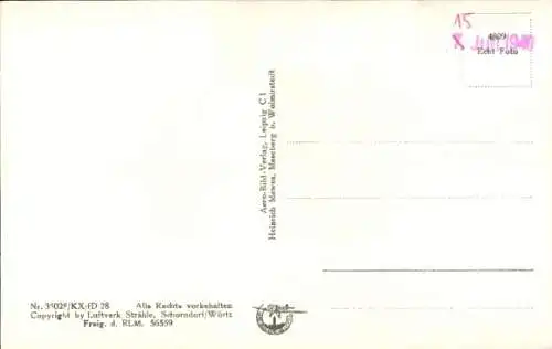 Ak Meseberg bei Wolmirstedt, Fliegeraufnahme