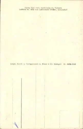 Ak Astheim Volkach in Unterfranken, Fliegeraufnahme