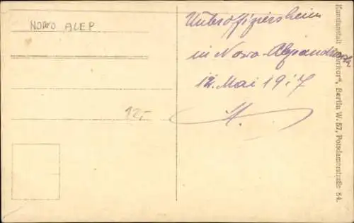 Foto Ak Deutsche Soldaten in Uniformen, Soldatenheim, Nowo Alep