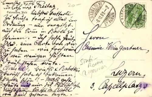 Ak Fahrendes Volk, Zigeuner