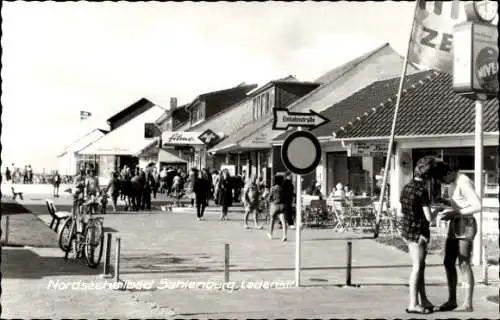 Ak Nordseebad Sahlenburg Cuxhaven, Ladenstraße