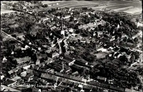 Ak Schöppenstedt in Niedersachsen, Luftbild
