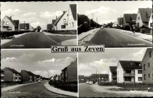 Ak Zeven in Niedersachsen, Lühnenfeld, Godenstedterstr., Beethovenweg