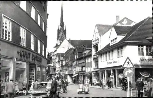 Ak Peine in Niedersachsen, Breitestraße, Geschäfte