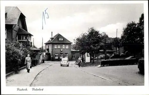 Ak Basbeck an der Niederelbe Hemmoor, Bahnhof
