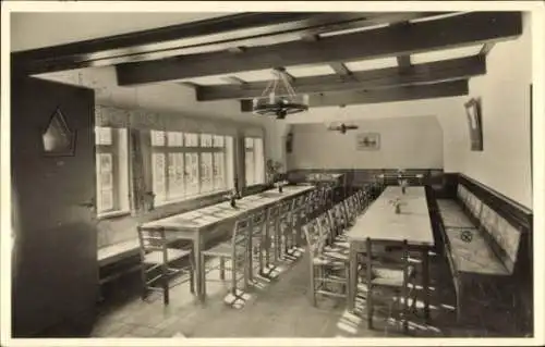 Ak Worpswede in Niedersachsen, Jugendherberge, Innenansicht