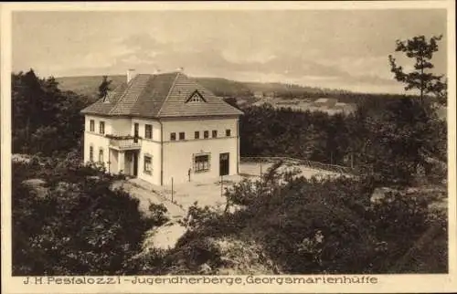Ak Georgsmarienhütte in Niedersachsen, J.H. Pestalozzi Jugendherberge