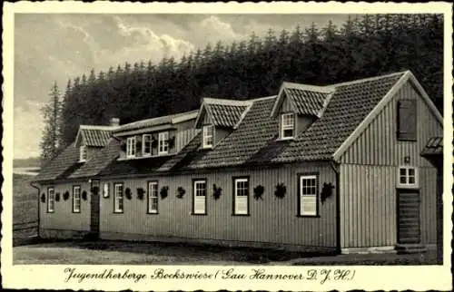 Ak Hahnenklee Bockswiese Goslar im Harz, Jugendherberge