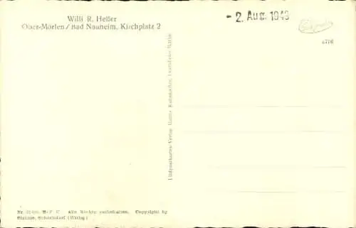 Ak Ober Mörlen im Taunus Hessen, Fliegeraufnahme