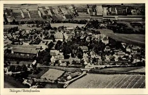 Ak Thüngen Unterfranken, Fliegeraufnahme