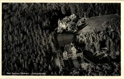 Ak Eulingswiese Bad Sachsa im Harz, Fliegeraufnahme