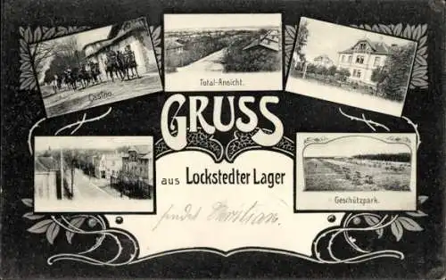 Ak Lockstedt in Schleswig Holstein, Lockstedter Lager, Casino, Totalansicht, Geschützpark