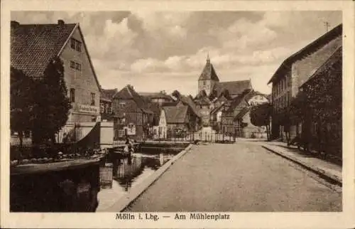 Ak Mölln in Lauenburg, Am Mühlenplatz
