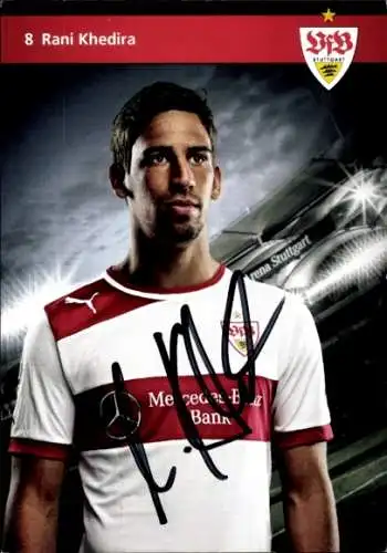 Autogrammkarte Fußballer Rani Khedira, VFB Stuttgart, Autogramm