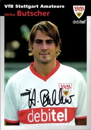 Autogrammkarte Fußballer Heiko Butscher, VFB Stuttgart, Autogramm