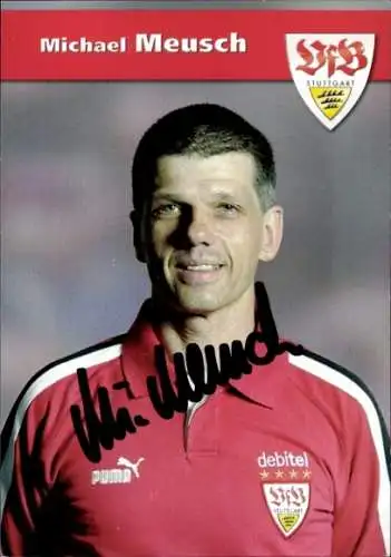 Autogrammkarte Fußballer Michael Meusch, VFB Stuttgart, Autogramm