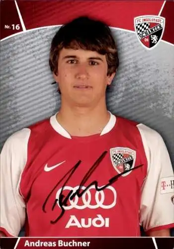Autogrammkarte Fußballer Andreas Buchner, FC Ingolstadt, Autogramm